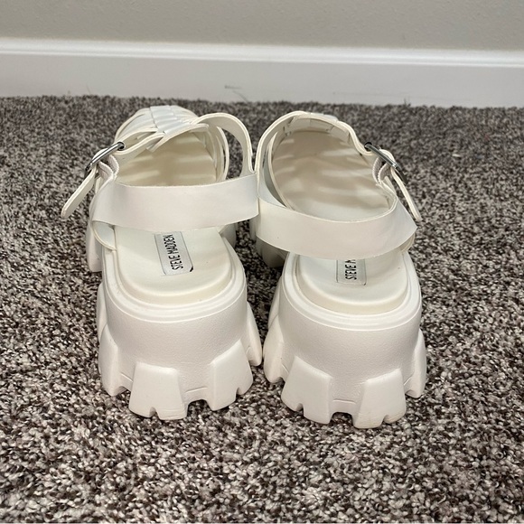 Steve Madden Echo Platform Fisherman Sandals Chunky White Women’s 10 - Picture 6 of 8